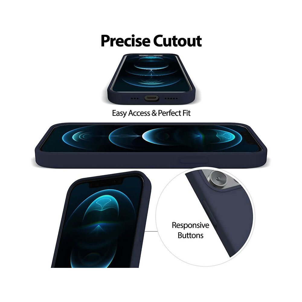 Mercury Goospery Silikona apvalks priekš iPhone 14 Pro Max (6,7″) - Tumši zils cena un informācija | Telefonu vāciņi, maciņi | 220.lv