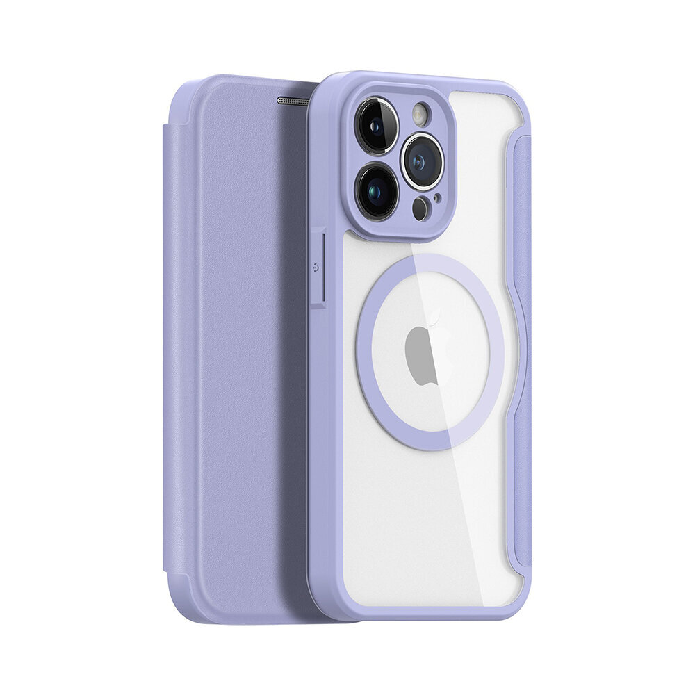 Dux Ducis Skin X Pro MagSafe folio priekš iPhone 13 / 14 (6,1″) - Violets cena un informācija | Telefonu vāciņi, maciņi | 220.lv