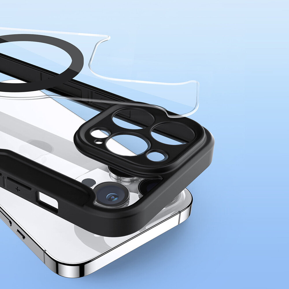 Dux Ducis Skin X Pro MagSafe folio priekš iPhone 13 / 14 (6,1″) - Melns цена и информация | Telefonu vāciņi, maciņi | 220.lv