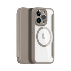 Dux Ducis Skin X Pro MagSafe folio priekš iPhone 14 Pro (6,1″) - Bēšs cena un informācija | Telefonu vāciņi, maciņi | 220.lv