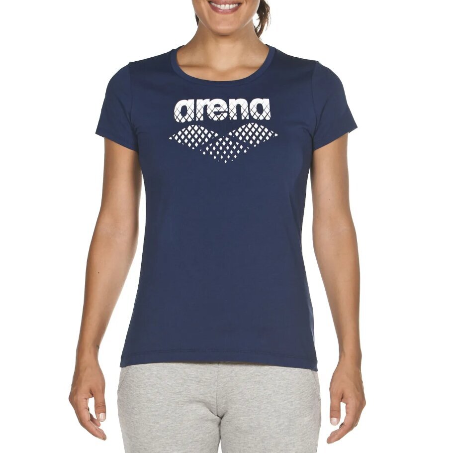 Arena Essential Big Logo T-krekls Zils cena un informācija | Blūzes, sieviešu krekli | 220.lv