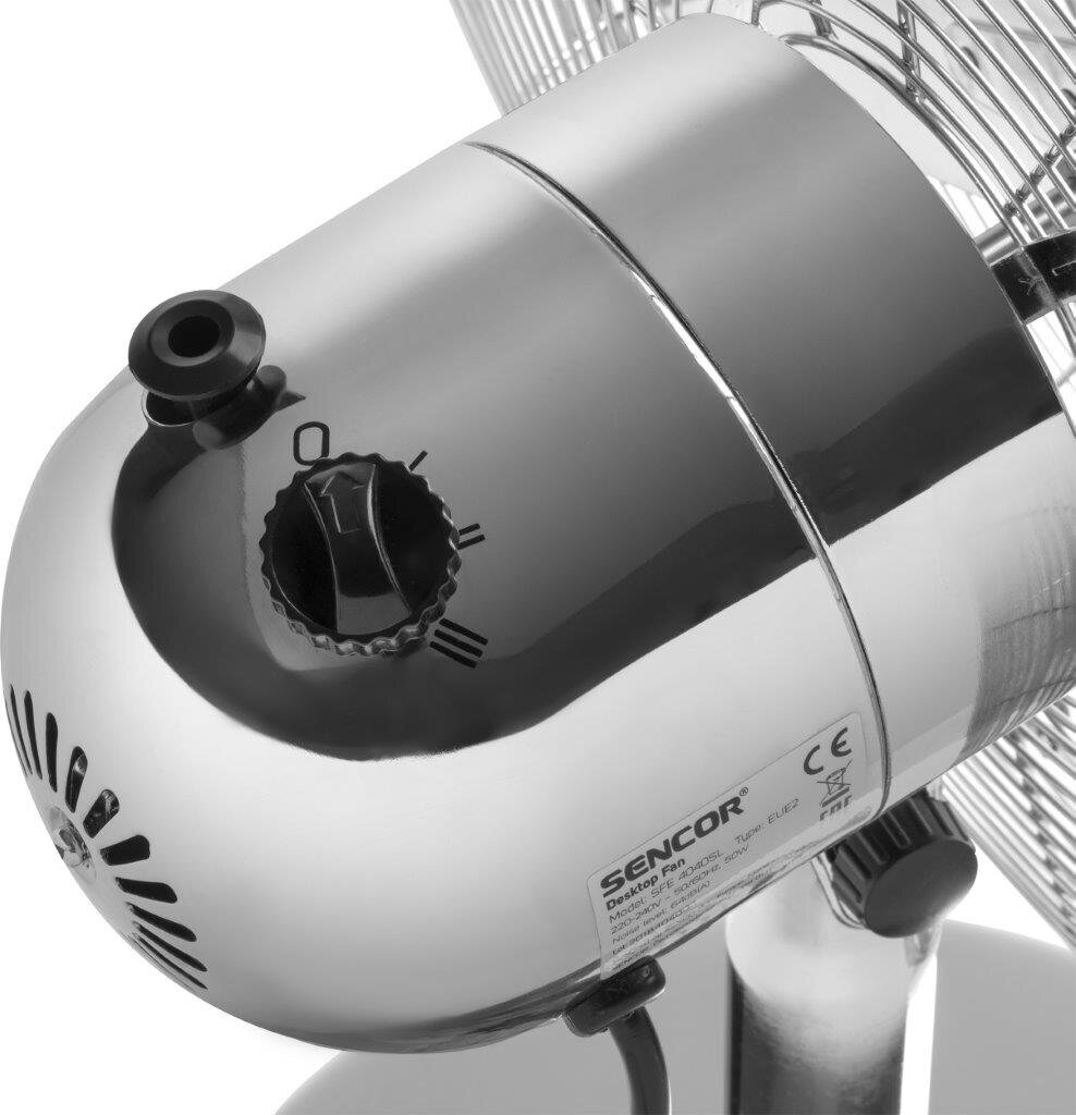 Galda ventilators Sencor SFE 4040SL, 40 cm, 50W cena un informācija | Ventilatori | 220.lv