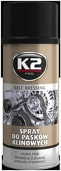 Aerosols dzinēja siksnai K2 Belt Dressing, 400 ml cena un informācija | Auto ķīmija | 220.lv