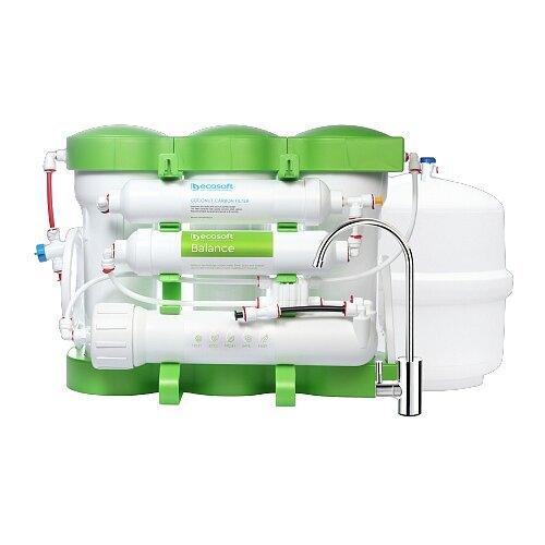 MO675MPUREBALECO Ecosoft P’URE BALANCE reversās osmozes filtrs cena un informācija | Ūdens attīrīšanas sistēmas un filtri | 220.lv