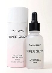 Hialurona pašiedeguma serums Tan-Luxe Super Glow, 30 ml cena un informācija | Serumi sejai, eļļas | 220.lv