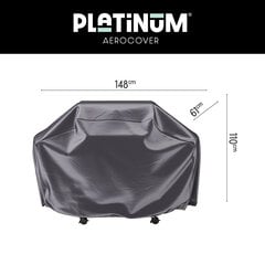 Чехол для газового гриля Platinum AeroCover 148х61хВ110 цена и информация | Аксессуары для гриля и барбекю | 220.lv