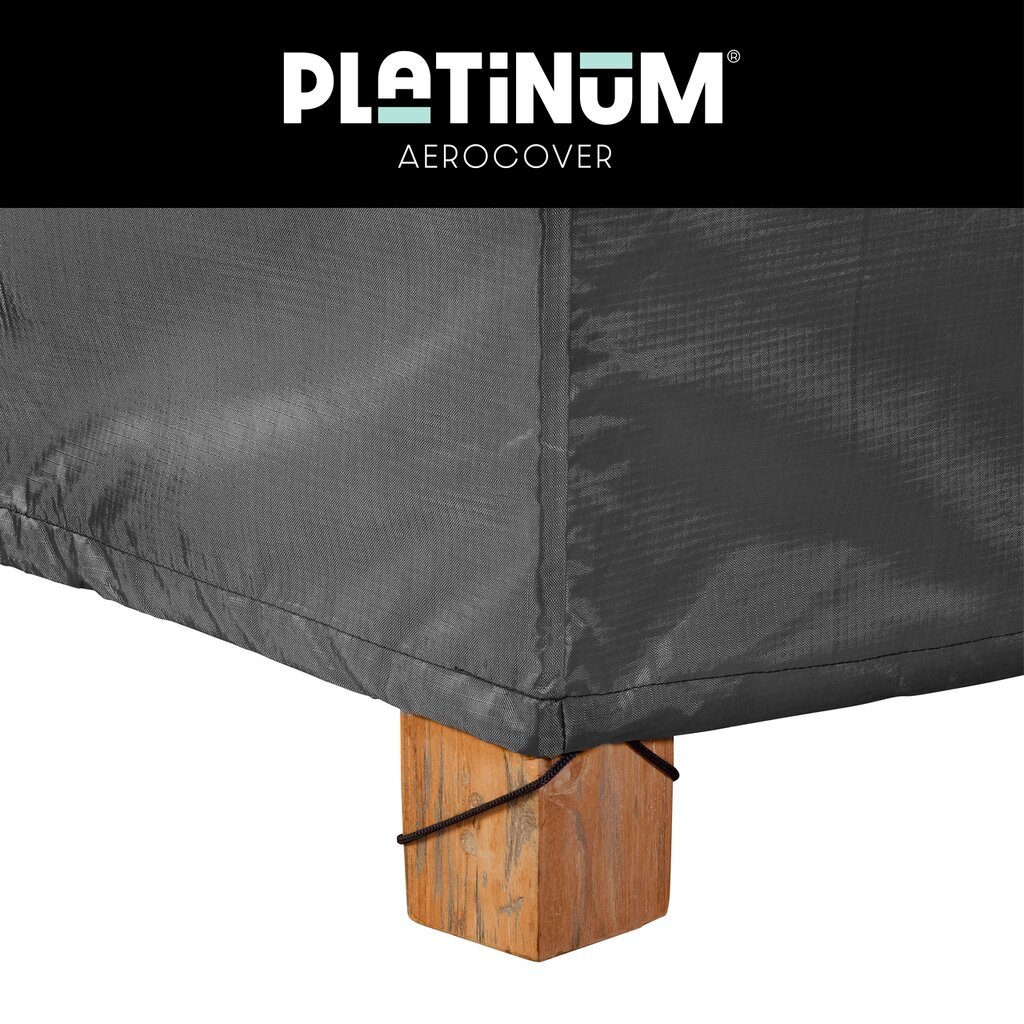 Aizsargpārvalks dārza stūra dīvānam ar platformām Platinum AeroCover 255x255x90xH30/45/70 cena un informācija | Krēslu paliktņi | 220.lv