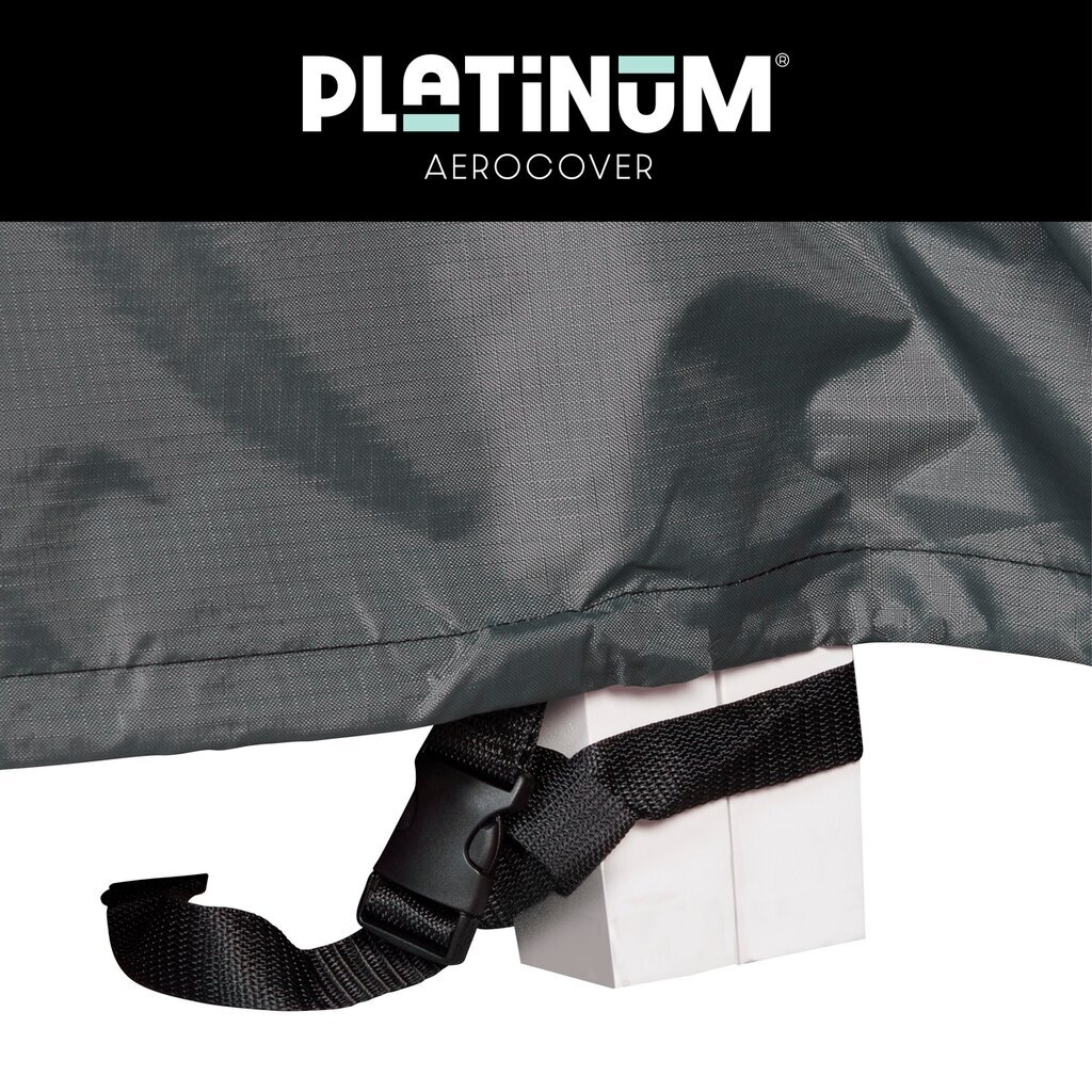 Aizsargpārvalks dārza stūra dīvānam ar platformām Platinum AeroCover 255x255x90xH30/45/70 cena un informācija | Krēslu paliktņi | 220.lv