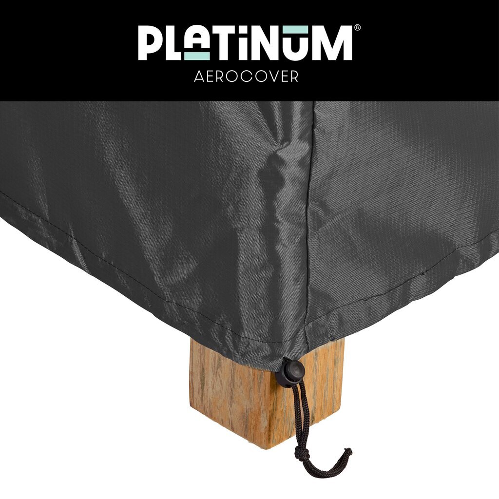 Aizsargpārvalks dārza stūra dīvānam ar platformām Platinum AeroCover 350x275x90xH30/45/70 (labais) cena un informācija | Krēslu paliktņi | 220.lv