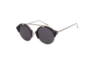 Saulesbrilles ar metāla rāmīti sievietēm Eclat MF 203 05 53-21, melnas/zilas ar sudrabu cena un informācija | Saulesbrilles sievietēm | 220.lv
