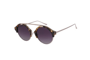 Saulesbrilles ar metāla rāmīti sievietēm Eclat MF 203 03 53-21, dzintars ar sudrabu cena un informācija | Saulesbrilles sievietēm | 220.lv