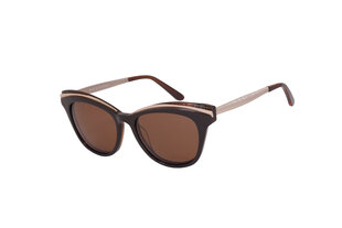 Солнцезащитные очки для женщин Eclat GF 111 C2 53-18, коричневый с золотом цена и информация | НАКЛАДКИ НА СОЛНЦЕЗАЩИТНЫЕ ОЧКИ ДЛЯ КОРРЕКТИРУЮЩИХ ОЧКОВ | 220.lv