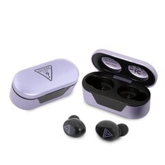 Guess True Wireless Triangle Logo BT5.0 4H Stereo Earphones Purple цена и информация | Наушники с микрофоном Asus H1 Wireless Чёрный | 220.lv