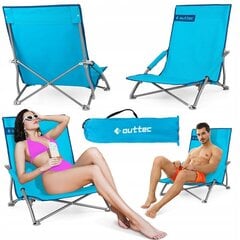 Saliekamais tūristu un pludmales krēsls Outtec, zils cena un informācija | Tūrisma mēbeles | 220.lv