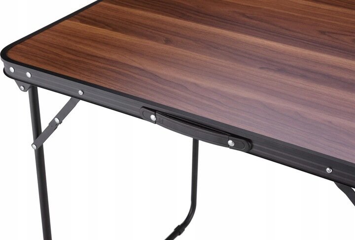 Saliekams tūrisma galds Outtec, 60x80x70 cm, tumši brūns cena un informācija |  Tūrisma mēbeles | 220.lv