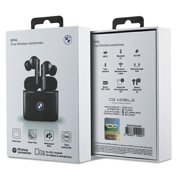 Original Bluetooth Earphones TWS BMW BMWSES20AMK + docking station Signature black цена и информация | Austiņas | 220.lv