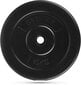 Hanteles svars Gymtek, 10 kg, 29 mm, melns cena un informācija | Svari, hanteles, stieņi | 220.lv