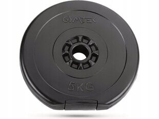 Diska svars Gymtek, 4x5 kg, melns цена и информация | Гантели, гири, штанги | 220.lv