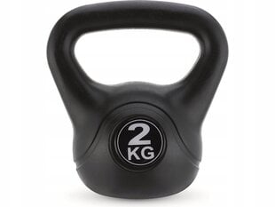 Sporta svars Gymtek G-66554, 2 kg, melns цена и информация | Гантели, гири, штанги | 220.lv