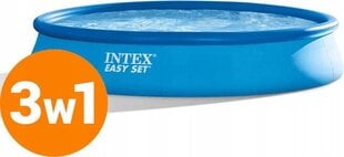 Apaļš baseins Intex Easy Set, 396x84cm, ar filtru cena un informācija | Baseini | 220.lv