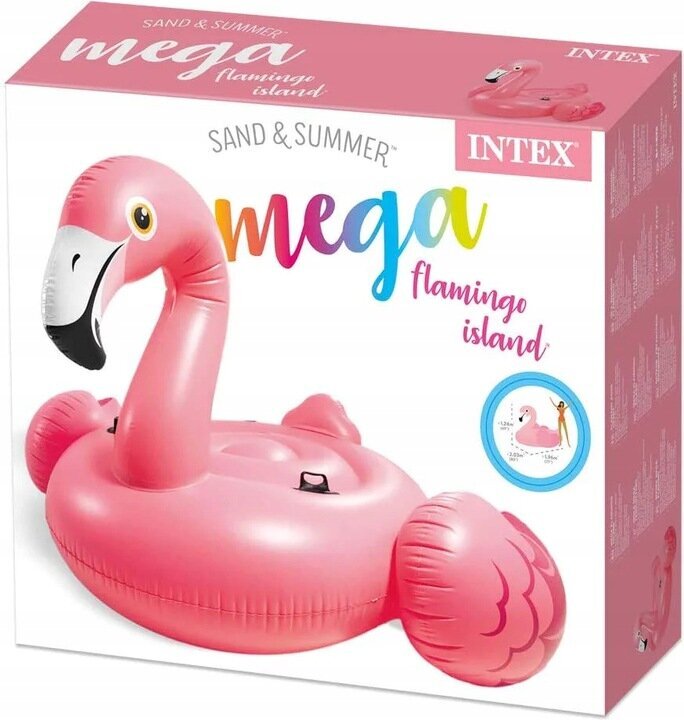 Piepūšamais plosts flamingo Intex 57288EU, 203x196x124cm цена и информация | Piepūšamās rotaļlietas un pludmales preces | 220.lv