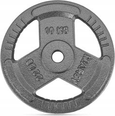 Čuguna diska svars Gymtek, 10 kg, pelēks cena un informācija | Svari, hanteles, stieņi | 220.lv