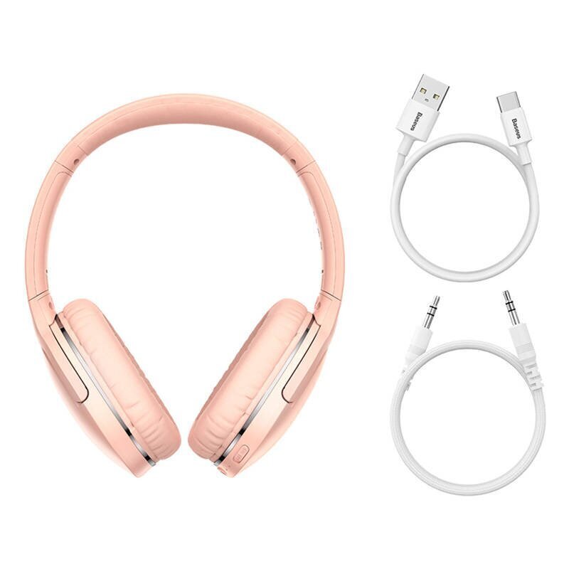 Baseus Encok Wireless headphone D02 Pro (pink) цена и информация | Austiņas | 220.lv