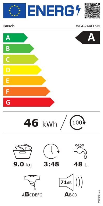 Bosch WGG244FLSN cena un informācija | Veļas mašīnas | 220.lv