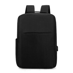 Klēpjdatora mugursoma ar USB slotu, 20L, melna цена и информация | Рюкзаки, сумки, чехлы для компьютеров | 220.lv