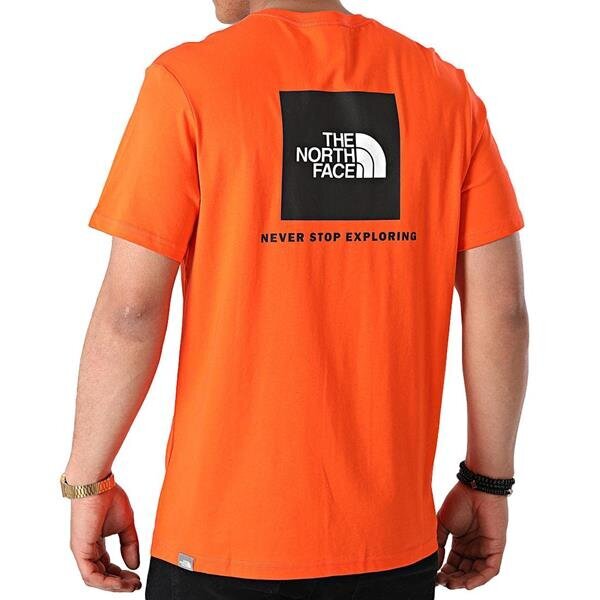 M s/s redbox tee the north face vīriešiem orange nf0a2tx23a4 NF0A2TX23A4 cena un informācija | Vīriešu T-krekli | 220.lv