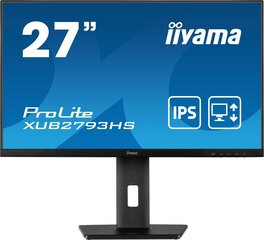 Iiyama ProLite XUB2793HS-B5 cena un informācija | Monitori | 220.lv