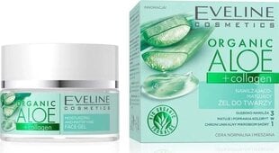 Крем-гель для лица Eveline Organic Aloe, увлажняющий, матирующий, 50 мл цена и информация | Кремы для лица | 220.lv