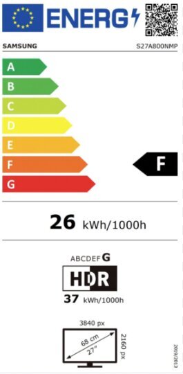 Samsung S27A800NMP цена и информация | Monitori | 220.lv
