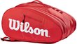 Padel rakešu futrālis Wilson Padel Super Tour Bag, sarkans cena un informācija | Padels | 220.lv