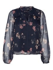 Женская блузка Vero Moda 10295551*02, тёмно-синяя /розовая, 5715432291555 цена и информация | Женские блузки, рубашки | 220.lv