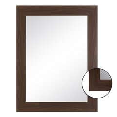 Настенное зеркало 64 x 1,5 x 86 cm Натуральный DMF цена и информация | Зеркальца | 220.lv