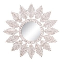 Sienas Spogulis 90 x 1,75 x 90 cm Balts DMF цена и информация | Зеркала | 220.lv