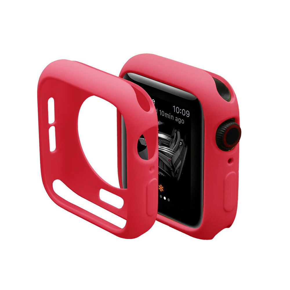Silikona Maciņš Priekš Apple Watch – Sarkans - 41mm cena un informācija | Viedpulksteņu un viedo aproču aksesuāri | 220.lv