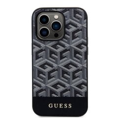 Guess PU G Cube MagSafe Compatible Case for iPhone 13 Pro Black cena un informācija | Telefonu vāciņi, maciņi | 220.lv