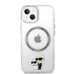 Karl Lagerfeld MagSafe Compatible Case IML Karl and Choupette NFT for iPhone 13 Transparent cena un informācija | Telefonu vāciņi, maciņi | 220.lv