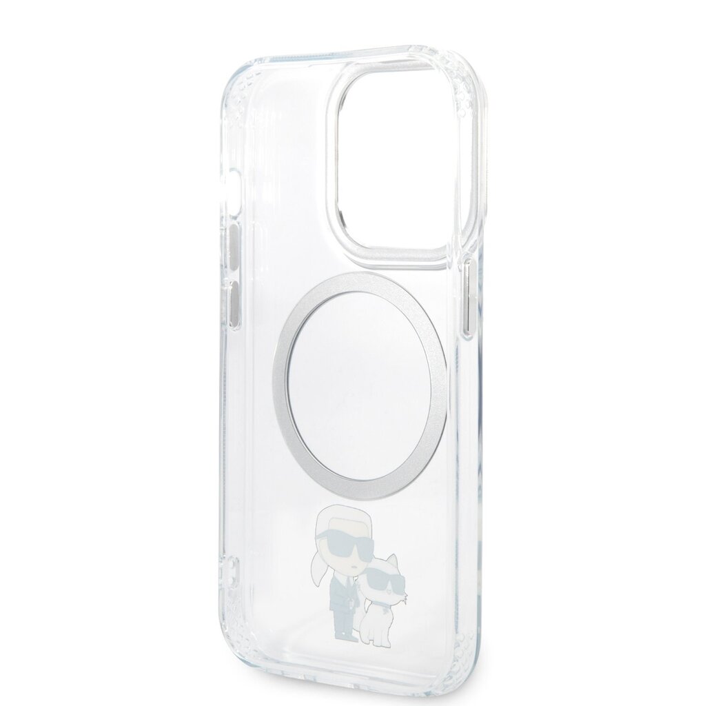 Karl Lagerfeld MagSafe Compatible Case IML Karl and Choupette NFT for iPhone 13 Pro Transparent цена и информация | Telefonu vāciņi, maciņi | 220.lv