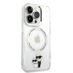 Karl Lagerfeld MagSafe Compatible Case IML Karl and Choupette NFT for iPhone 13 Pro Transparent цена и информация | Чехлы для телефонов | 220.lv