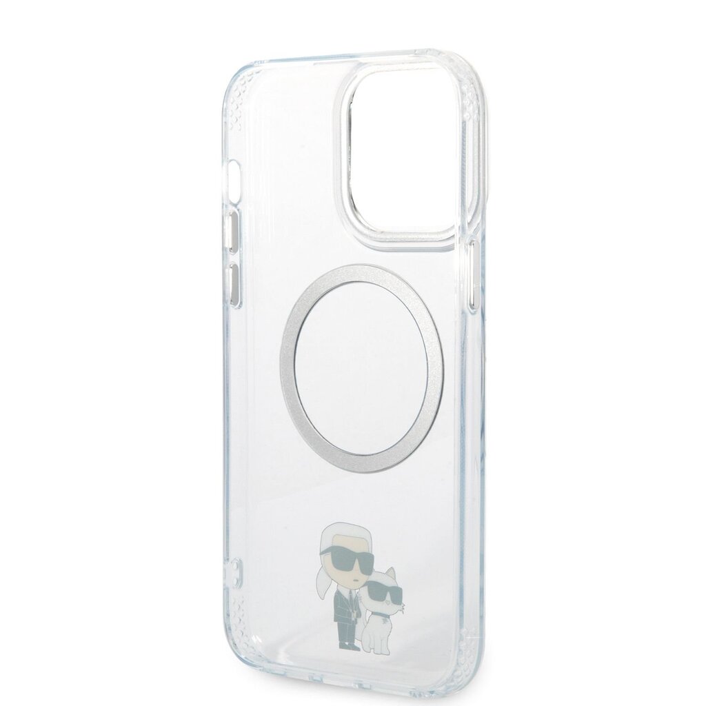 Karl Lagerfeld MagSafe Compatible Case IML Karl and Choupette NFT for iPhone 13 Pro Max Transparent cena un informācija | Telefonu vāciņi, maciņi | 220.lv