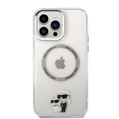 Karl Lagerfeld MagSafe Compatible Case IML Karl and Choupette NFT for iPhone 13 Pro Max Transparent цена и информация | Чехлы для телефонов | 220.lv