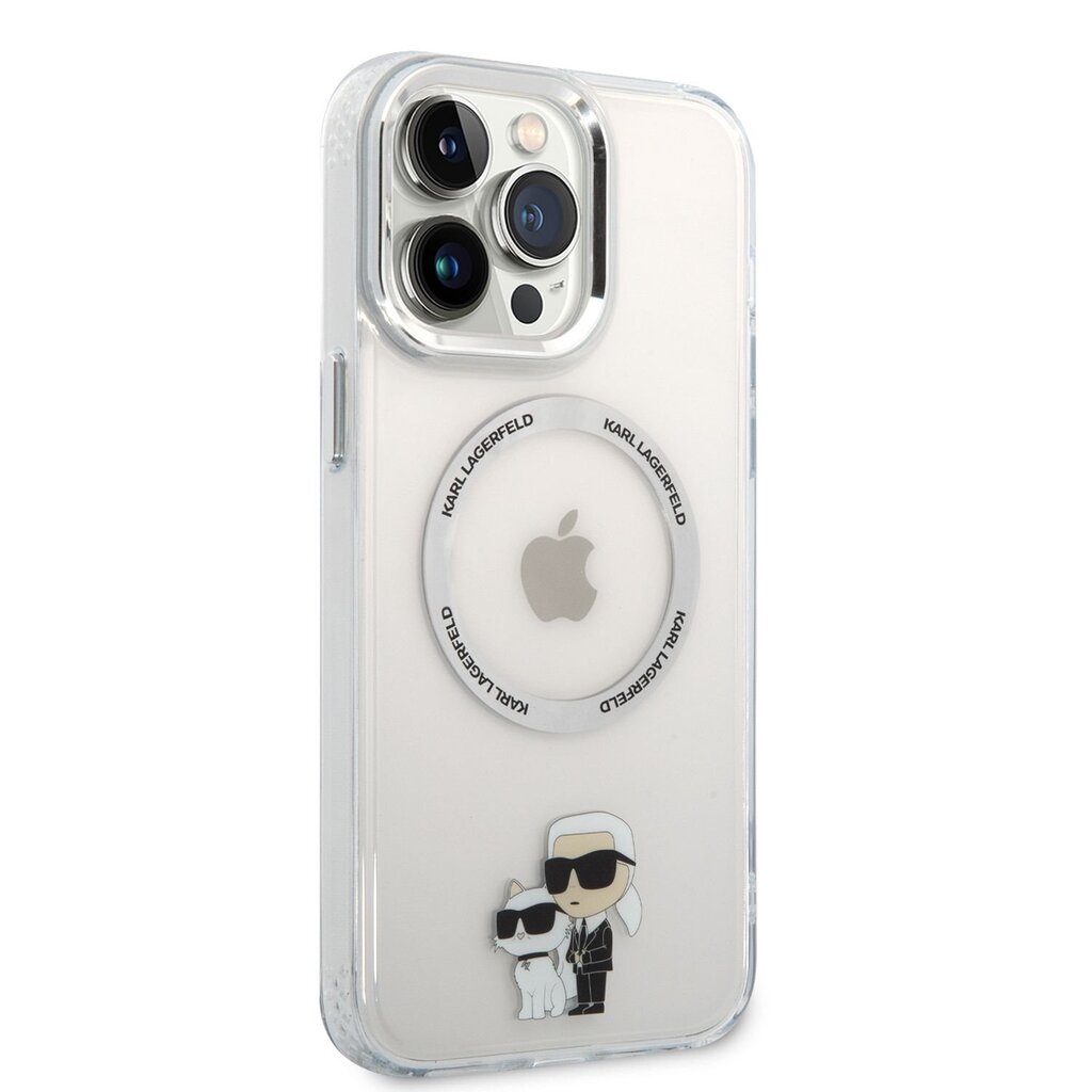 Karl Lagerfeld MagSafe Compatible Case IML Karl and Choupette NFT for iPhone 13 Pro Max Transparent cena un informācija | Telefonu vāciņi, maciņi | 220.lv