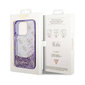 iPhone 14 (6,1") Oriģinālais GUESS Liquid Glitter 4G futrālis — Caurspīdīgs/Violets цена и информация | Telefonu vāciņi, maciņi | 220.lv