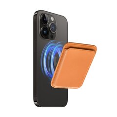 Ādas maks iPhone Mag Wallet - Oranža cena un informācija | Mobilo telefonu aksesuāri | 220.lv