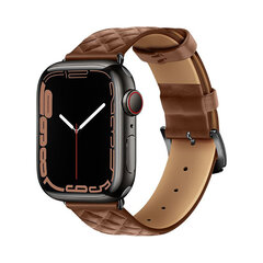 Apple Watch HOCO Elegant ādas siksniņa – Brūns 38/40/41 mm cena un informācija | Viedpulksteņu un viedo aproču aksesuāri | 220.lv