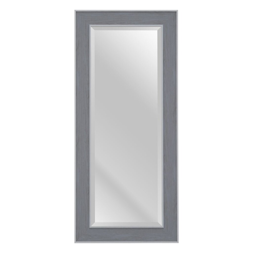 Sienas Spogulis 56 x 2 x 126 cm Pelēks Koks Balts cena un informācija | Spoguļi | 220.lv