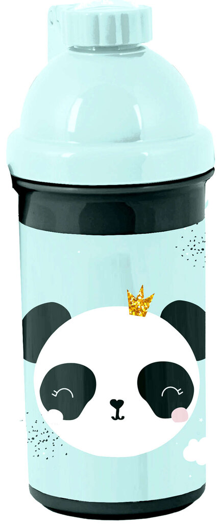 Skolas Bidon Paso Mint Black Panda, 550 ml cena un informācija | Ūdens pudeles | 220.lv